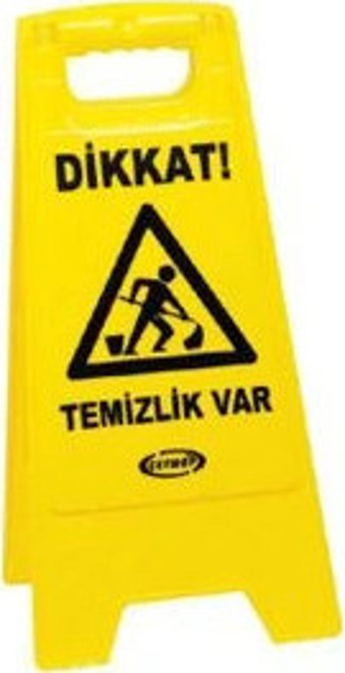 Temizlik Var İkaz Levhası