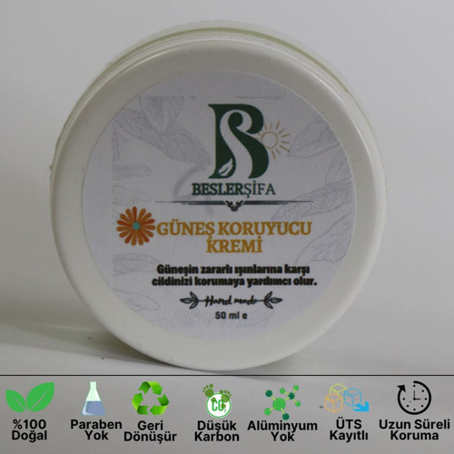 Doğal Güneş Kremi- Canlandırıcı Ve Onarıcı (50 Ml)