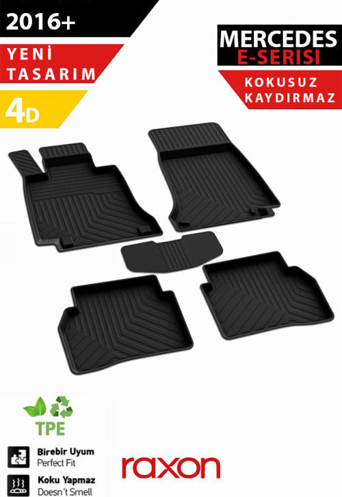 Mercedes E Serisi W213 SD 2016+ Plus Serisi 4D Paspas Siyah – Tam Uyumlu