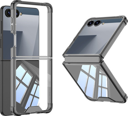 Galaxy Z Flip 7 Kılıf Full Camlı Kıpta Kılıf