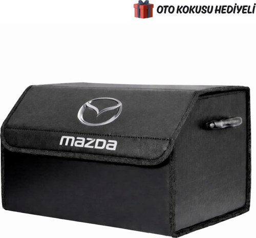 Mazda Marka Logolu Oto Bagaj Organizer Çanta Oto Bagaj Çantası 2 Bölmeli Suni Deri