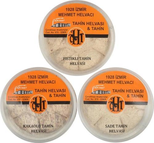 3'lü Paket Antep Fıstıklı Helva & Sade Helva & Kakaolu Helva (500 Gramlık Ambalajlarda)