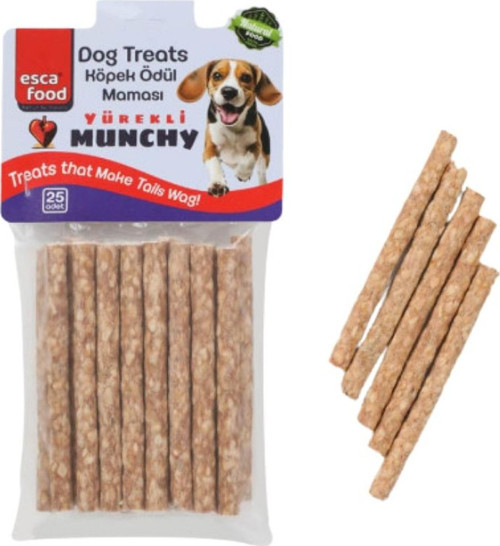Esca Food Kalın Yürekli Munchy Ödül Çubuğu 8Gr 25Li Paket