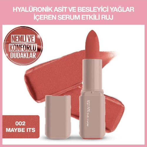 Serum Etkili Hyalüronik Asit ve Besleyici Yağ Içeren Ruj - 002 Maybe It's