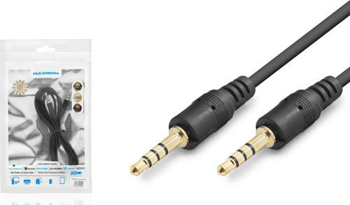 Hdx1013 3.5Mm To 3.5Mm Kablo 3Line 1.2M Siyah