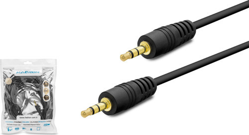 Hdx1018 3.5Mm To 3.5Mm Kablo 2Line Gold 10M Siyah
