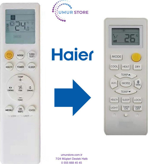 Haier İnverter Klima Kumandası