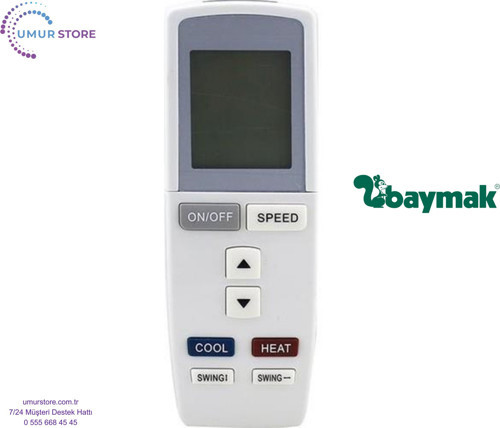 Baymak Elegant Plus 09 Uyumlu İnverter Klima Kumandası