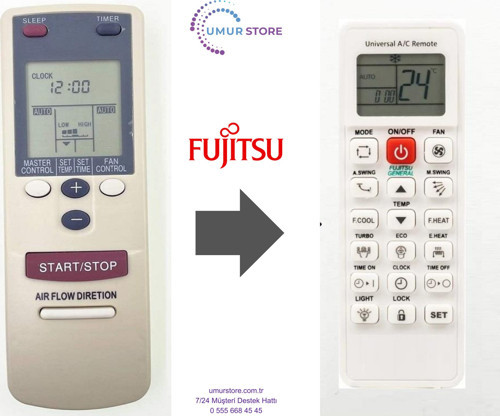Fujitsu General AR-AB35 Uyumlu Klima Kumandası