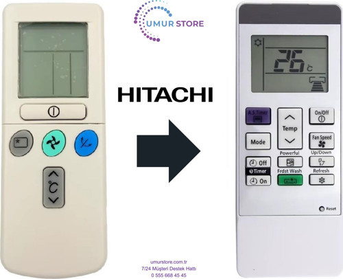 Hitachi RAR-2P2 Uyumlu Klima Kumandası