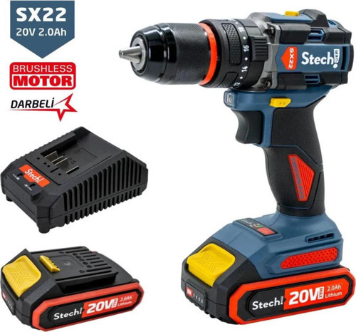 Stech Sx22 Akülü Darbeli Matkap 4 Amper