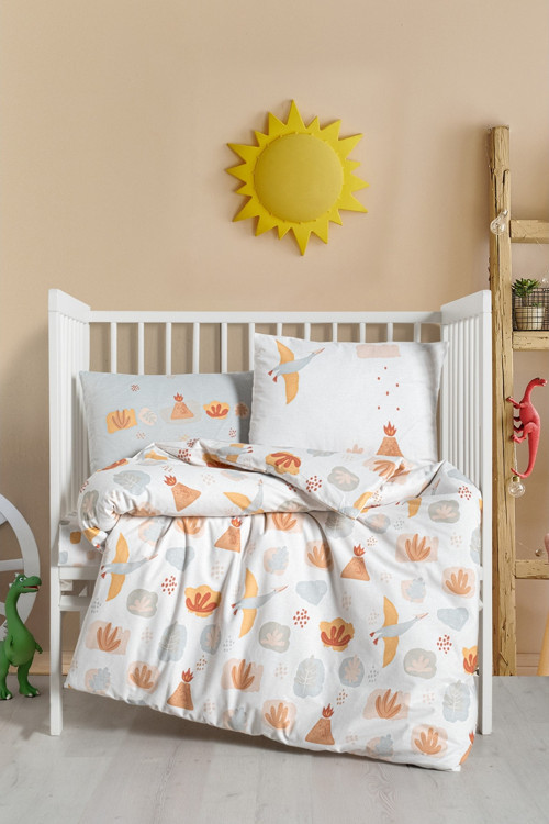 UNISEX PARK YATAK NEVRESİM TAKIMI - 002KZ - Hardal - ST Hardal