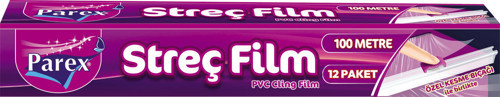 Kesme Bıçaklı 100m Streç Film 12'li Paket