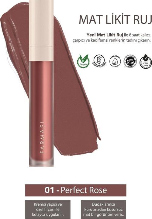 Mat Likit Ruj 01 Perfect Rose