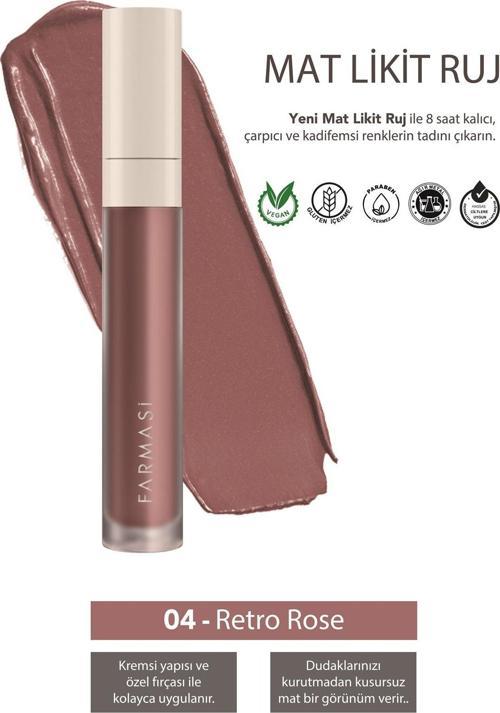 Mat Likit Ruj 04 Retro Rose