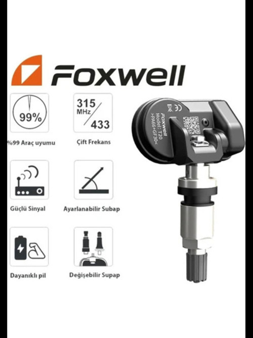 T20 Universal Lastik Basınç Tpms Sensörü Metal Supap