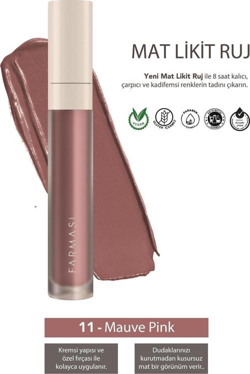 Mat Likit Ruj 11 Mauve Pink