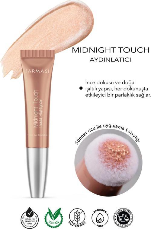 Midnight Touch Yumuşak Sünger Uçlu Likit Highlighter Time To Sparkle 12 Ml