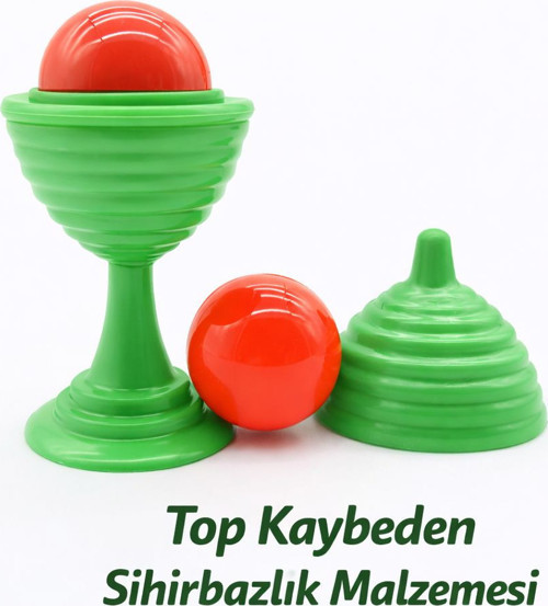 Yeşil Renk Sihirli Kupa Top Kaybetme Oyunu 7 Cm