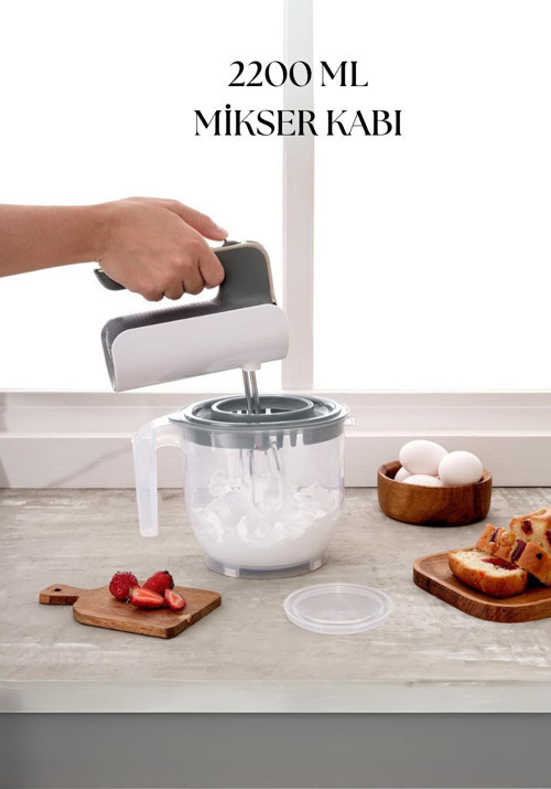 2200 Ml Mikser Kabı Mavi & Ölçü Kabı & Saklama Kabı-DNY0026