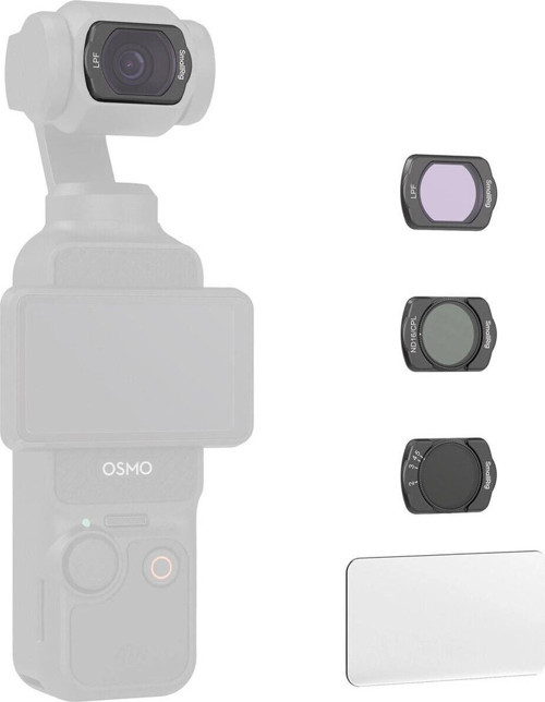 4776 DJI Osmo Pocket 3 için VND2-5 / ND16/CPL / LPF Filtresi / Ekran Koruyucu Filtre Kiti