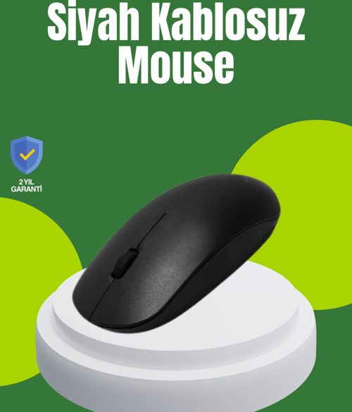Optik Sensörlü Sessiz Fare – Geniş Uyumluluk ve Ergonomik Yapı