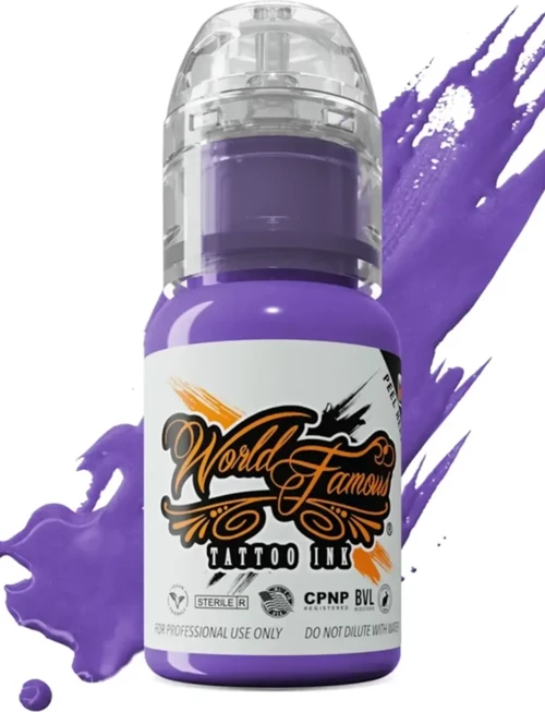 World Famous Galaxy Purple World Famous Dövme Boyası 15ml – Yoğun Mor Profesyonel Tattoo Ink