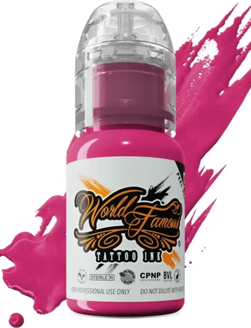 World Famous Strawberry World Famous Dövme Boyası 15ml – Yoğun Kırmızı Profesyonel Tattoo Ink