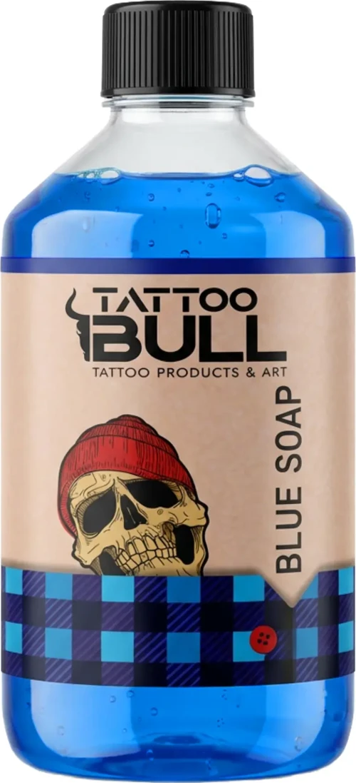 TattooBull Blue Soap 500ml – Dövme İçin Konsantre Temizleme & Ferahlatıcı Solüsyon