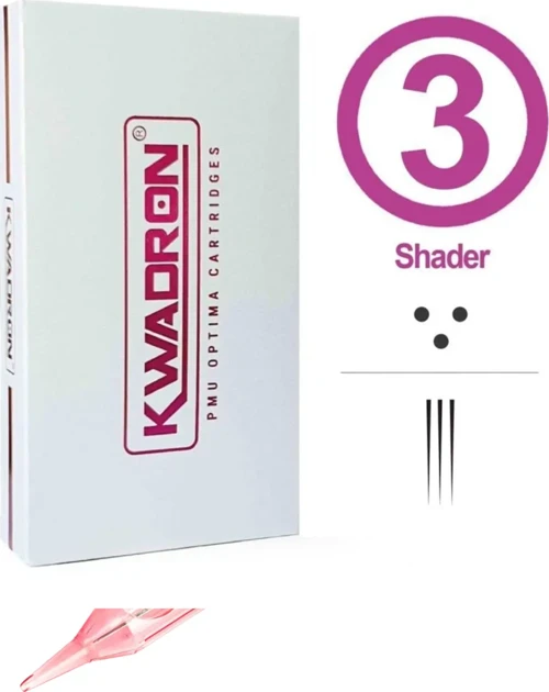 Kwadron PMU Optima 3RS PT 0.30 mm – Profesyonel Kalıcı Makyaj Kartuş İğnesi