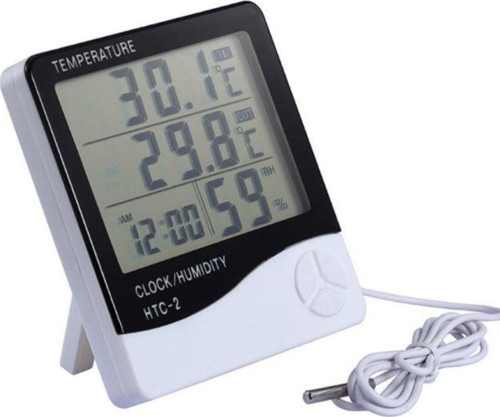Htc-2 Saat Termometre Isı Nem Ölçer Problu -10/+50°