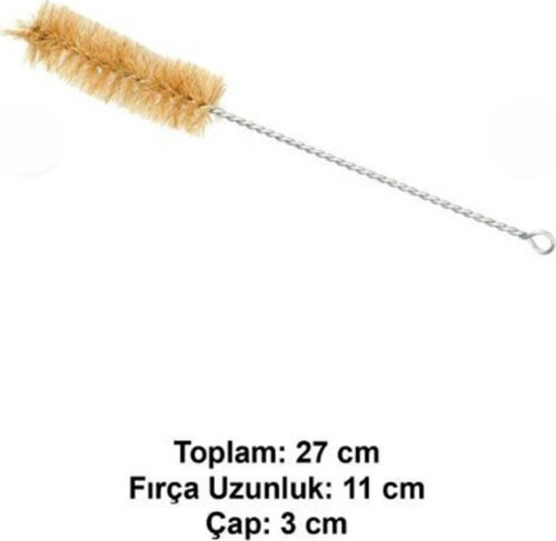 Tüp Temizleme Fırçası - Büyük Boy 27 Cm / Çap: Ø 3 Cm
