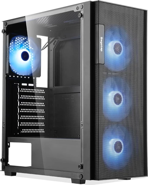 Axe 5 Siyah 750W 80+ Bronze PCIE 5.1 Midi Tower Kasa (Rainbow Fan)