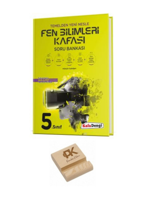 KafaDengi 5. Sınıf Fen Bilimleri Soru Bankası ve Telefon Standı
