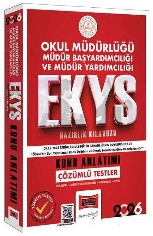 Yargı 2026 MEB EKYS Okul Müdürlüğü, Başyardımcılığı ve Yardımcılığı Konu Anlatımlı Yargı Yayınları