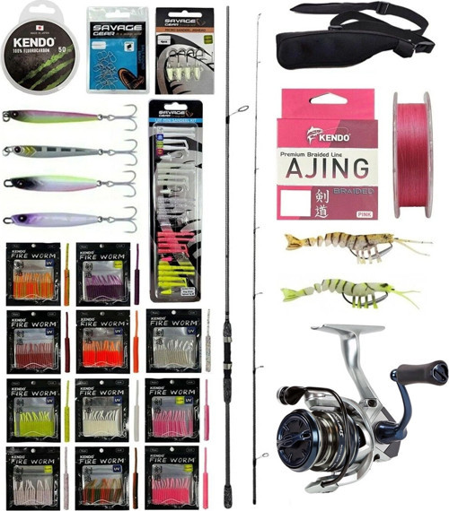 YekOutdoor ULTRA LRF Seti Okuma Wave Up Spin 198cm 0.5-6gr 2 Parça Olta Kamışı&Okuma Safyre 1000A Olta Makinesi