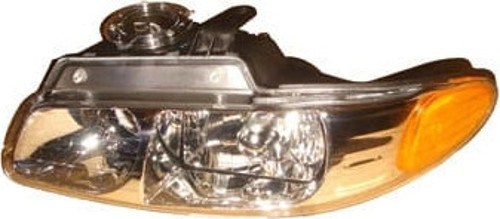 Chrysler Country- Town- 2000; Far Lambası Sol Manuel (Şeffaf Sarı/Reflektörlü) Oem No: