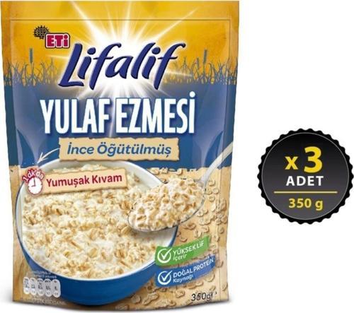Lifalif İnce Öğütülmüş Yulaf Ezmesi 350 Gr x 3 Adet