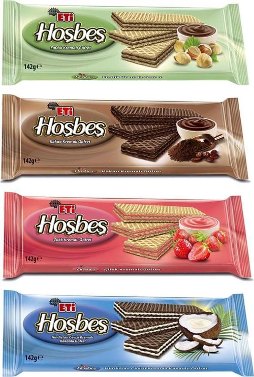 Hoşbeş Gofret 142 gr 4 lü Karma Paket