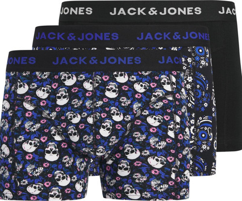 Jack & Jones JACFLOWER Skull Pamuklu Erkek Boxer 3’lü Paket