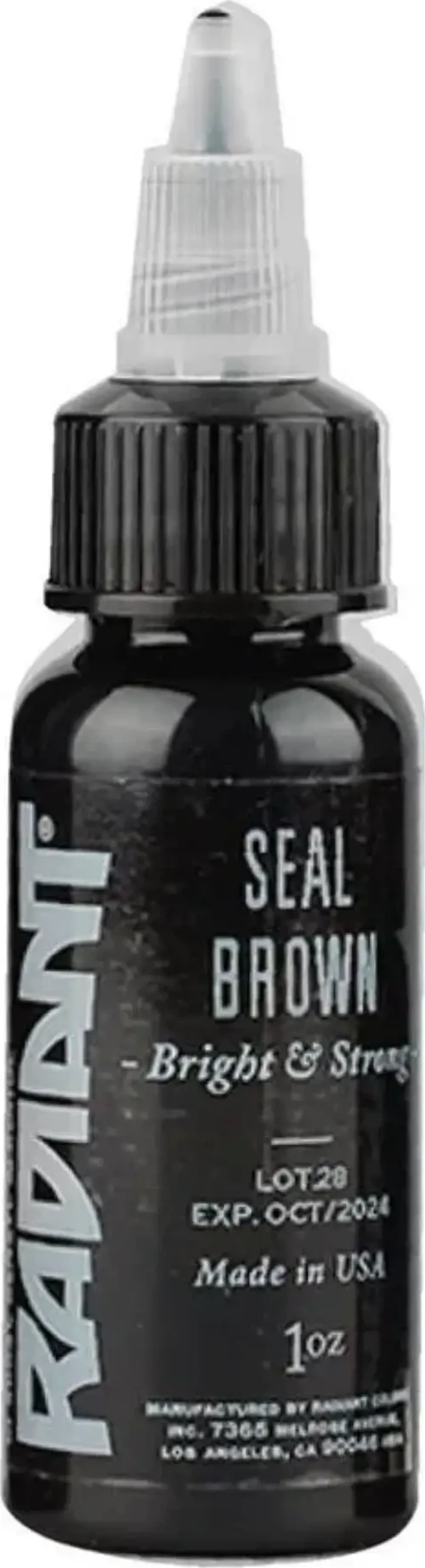 Seal Brown Radiant Dövme Boyası 30ml – Yoğun Kahverengi Profesyonel Tattoo Ink