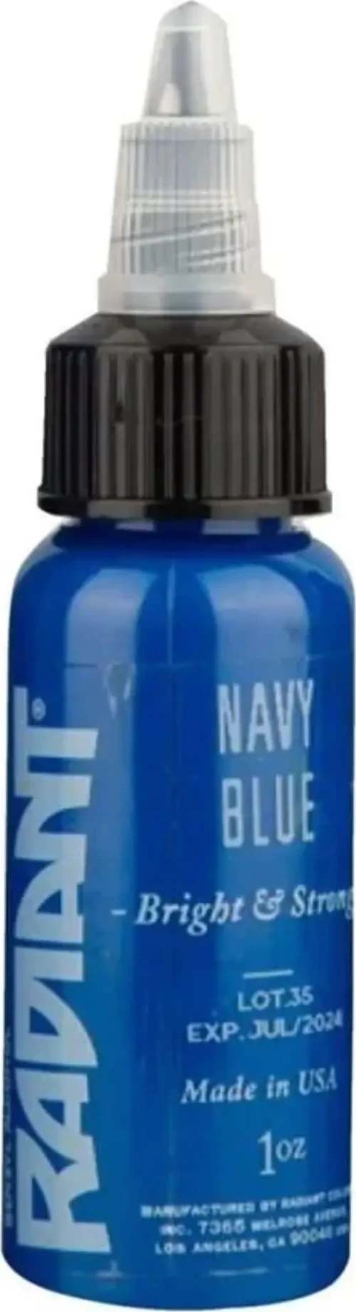 Navy Blue Radiant Dövme Boyası 30ml – Yoğun Mavi Profesyonel Tattoo Ink