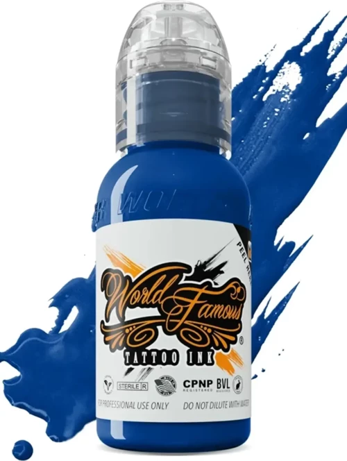 World Famous Navy Seals Blue World Famous Dövme Boyası 15ml – Yoğun Lacivert Profesyonel Tattoo Ink