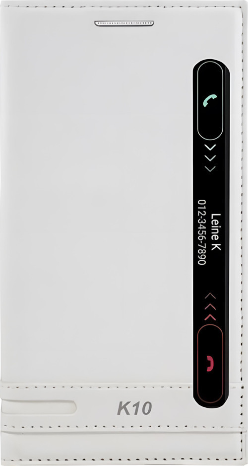 LG K10 Kılıf Pencereli Elite Kapaklı Kılıf