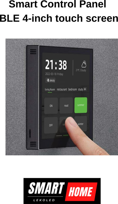 Smart Control Panel BLE 4-inch touch screen