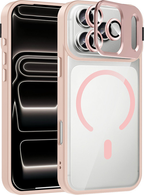 iPhone 17 Pro Max Kılıf Standlı ve Kamera Lens Koruma Hediyeli Etro Kapak