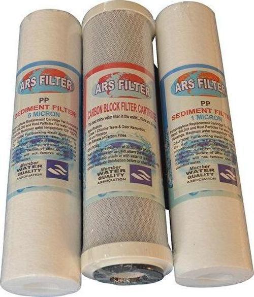 Su Arıtma Cihazı Kartuş Filtre Takımı 3 Lü Set,5 Mic+Sed+Cto+1 Mic Sed