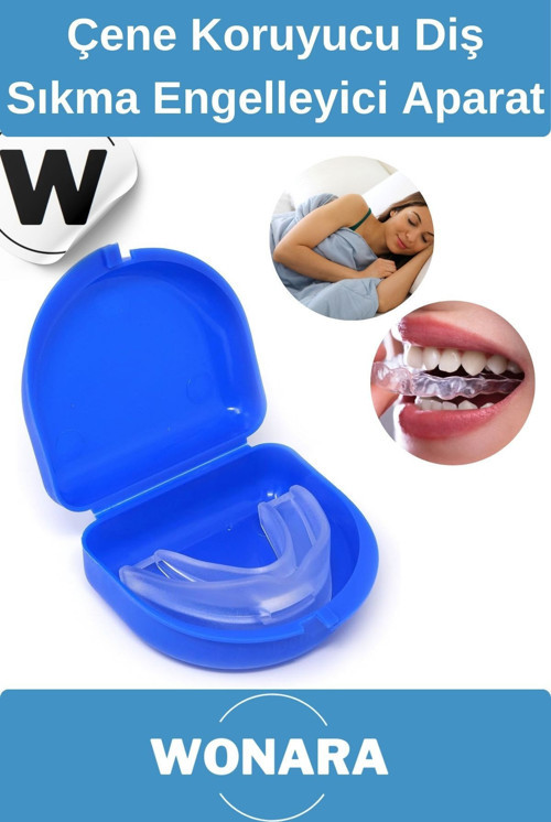 Premium Diş Gıcırdatma Önleyici Çene Koruyucu Gece Plağı Diş Sıkma Engelleyici Dişlik Aparat