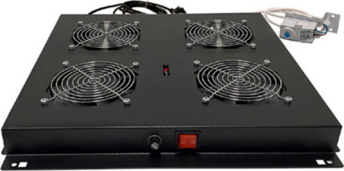 Dikili Tip 4Lü Termostatlı Siyah Fan Modülü Vg-F4T-A-S1