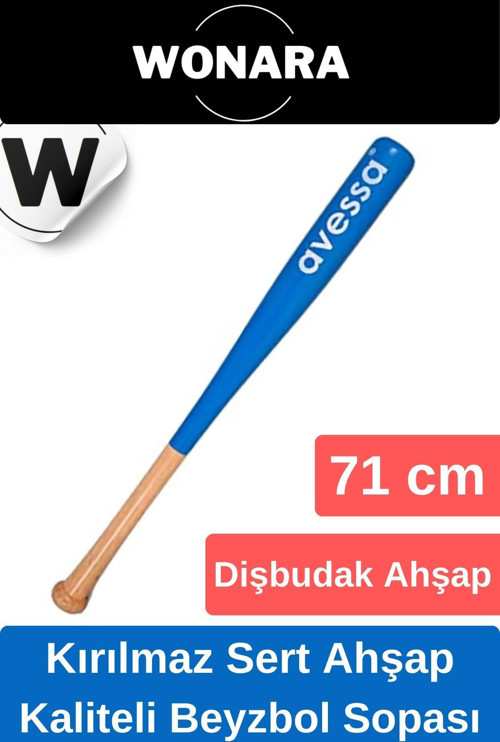 Premium Özel Üretim Dayanıklı Kırılmaz Ahşap 71 cm Mükemmel Kavrayışlı Kaliteli Beyzbol Sopası